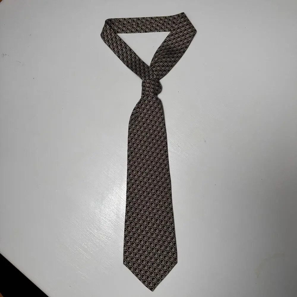 Polo by Ralph Lauren Geometric honeycomb desing/points  red/purple‎ Tie - Picture 2 of 7